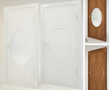 Modern Solid Wood Door-ID:471745577