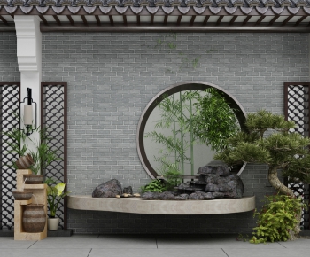 New Chinese Style Garden-ID:745877319