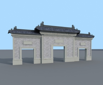 Chinese Style Building Component-ID:213383773