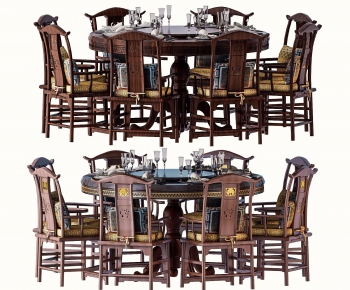 New Chinese Style Dining Table And Chairs-ID:346794766