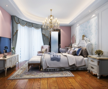 Simple European Style Bedroom-ID:369608738