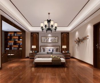 New Chinese Style Bedroom-ID:130280515