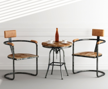 Industrial Style Leisure Table And Chair-ID:835294356