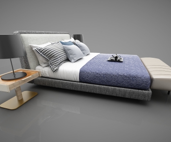 Modern Double Bed-ID:679447162