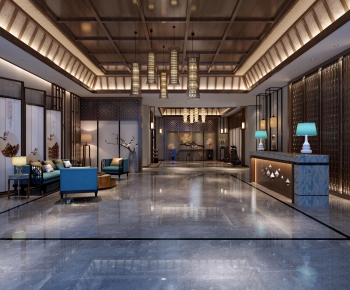 New Chinese Style Lobby Hall-ID:574024976