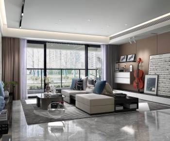 Modern A Living Room-ID:564970357