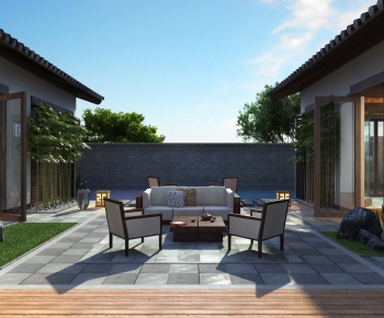 New Chinese Style Courtyard/landscape-ID:110052337