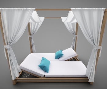 New Chinese Style Double Bed-ID:617219548
