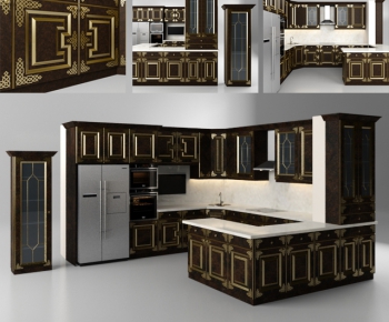 European Style Kitchen Cabinet-ID:240697462