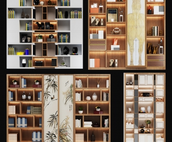 New Chinese Style Bookcase-ID:387323557