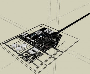 Modern Architectural Bird's-eye View Planning-ID:309211265