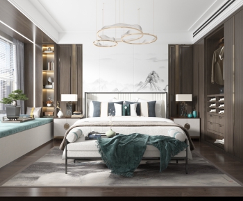 New Chinese Style Bedroom-ID:805015259