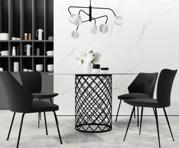 Modern Dining Table And Chairs-ID:441940454