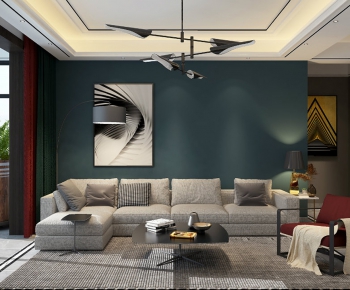 Modern A Living Room-ID:454193694
