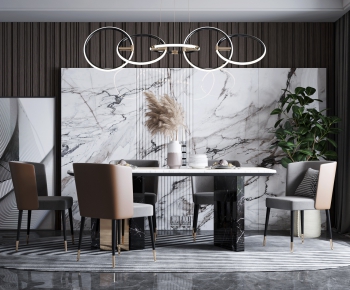 Modern Dining Table And Chairs-ID:108262782