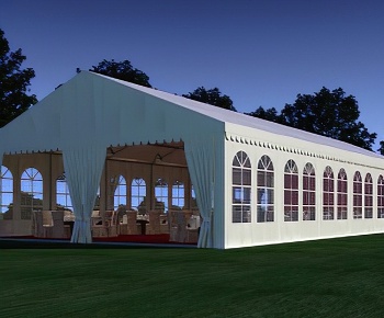 现代婚礼帐篷3D模型