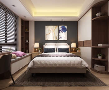 New Chinese Style Bedroom-ID:358035863