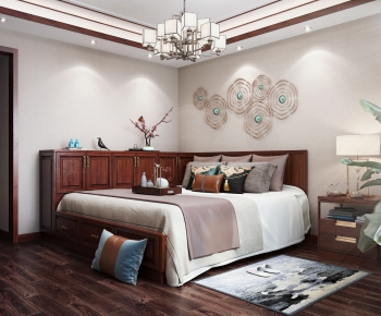 New Chinese Style Bedroom-ID:830162678