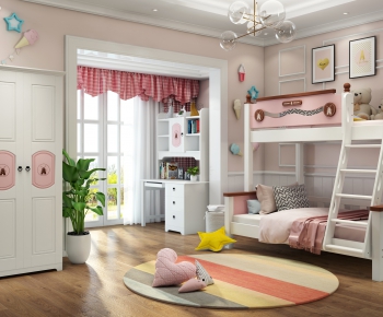 Nordic Style Girl's Room Daughter's Room-ID:386636953