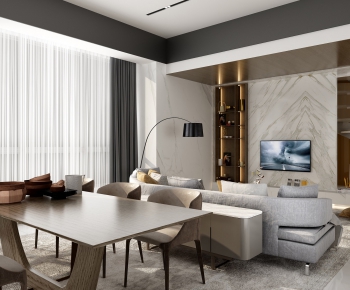 Modern A Living Room-ID:495888163