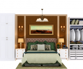 Simple European Style Double Bed-ID:299004917