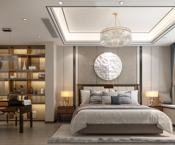 New Chinese Style Bedroom-ID:557193927