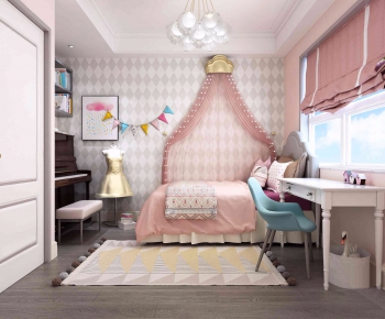 Nordic Style Girl's Room Daughter's Room-ID:141780212