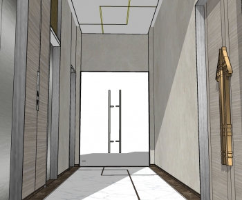 New Chinese Style Elevator Hall-ID:982924219