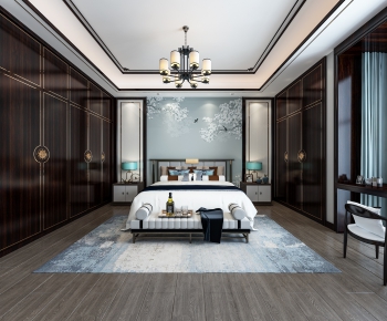 New Chinese Style Bedroom-ID:396154576