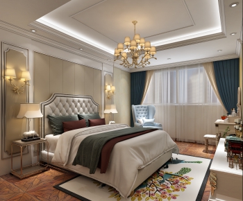 Simple European Style Bedroom-ID:701379137
