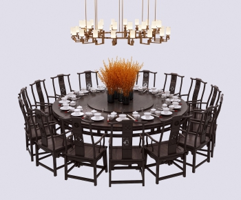 New Chinese Style Dining Table And Chairs-ID:684351984
