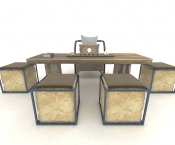 New Chinese Style Computer Desk And Chair-ID:402250566