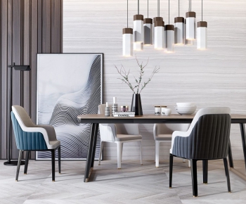 Modern Dining Table And Chairs-ID:763563771