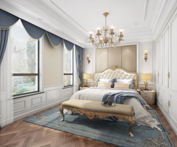Simple European Style Bedroom-ID:703391117