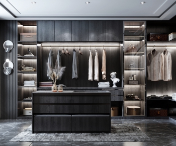 Post Modern Style Clothes Storage Area-ID:768253581