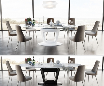 Modern Dining Table And Chairs-ID:490056329