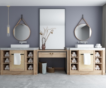 New Chinese Style Bathroom Cabinet-ID:670723473