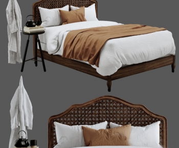 Southeast Asian Style Double Bed-ID:243493681