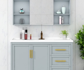 Nordic Style Bathroom Cabinet-ID:159346574