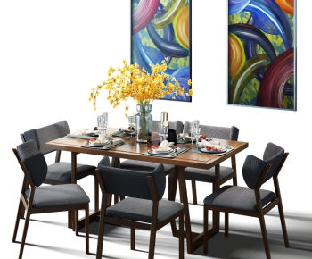 Modern Dining Table And Chairs-ID:636895199