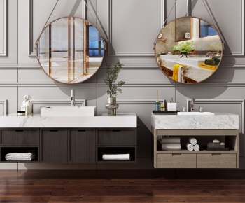 New Chinese Style Bathroom Cabinet-ID:286837291