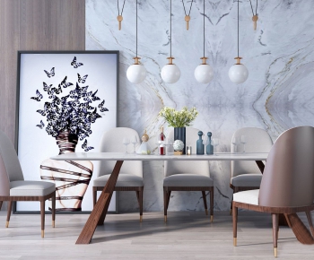 Modern Dining Table And Chairs-ID:664078118
