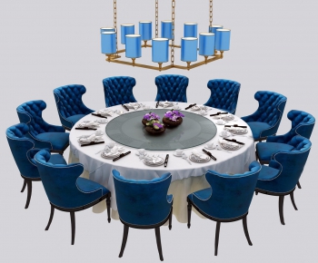 European Style Dining Table And Chairs-ID:648604694
