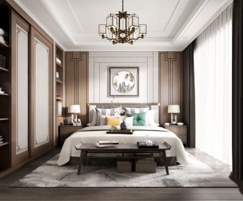 New Chinese Style Bedroom-ID:709999925