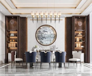 New Chinese Style Dining Room-ID:812487229