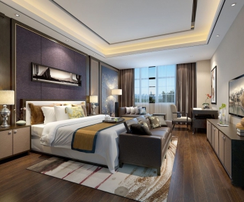 New Chinese Style Bedroom-ID:622767993
