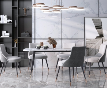 Modern Dining Table And Chairs-ID:405283933