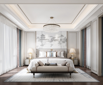 New Chinese Style Bedroom-ID:111912349