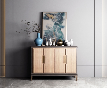 New Chinese Style Side Cabinet/Entrance Cabinet-ID:334448551