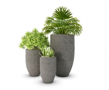 Modern Potted Green Plant-ID:454668169